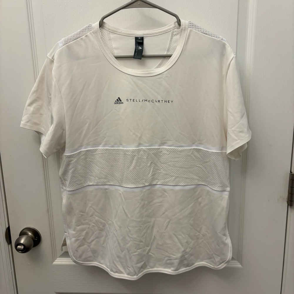 1. Adidas by Stella McCartney Run Loose Tee in White - Picture 2 of 9